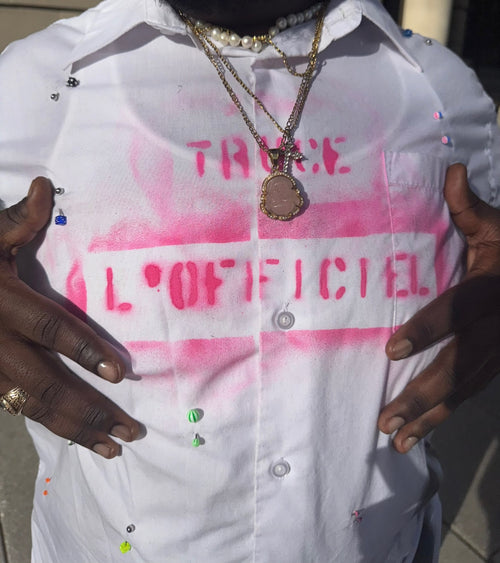 "STAR-STUDDED" Button-Up